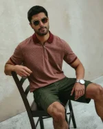 Polo Cuello Camisa Hombre Eidan Azul Real - Imagen 5